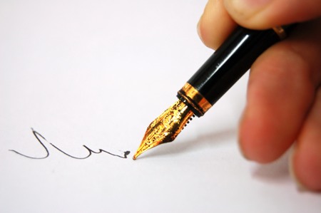 Ecrire avec un stylo